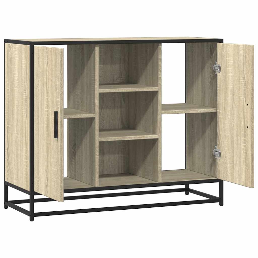Dulap, stejar sonoma, 92x35x76 cm, lemn prelucrat
