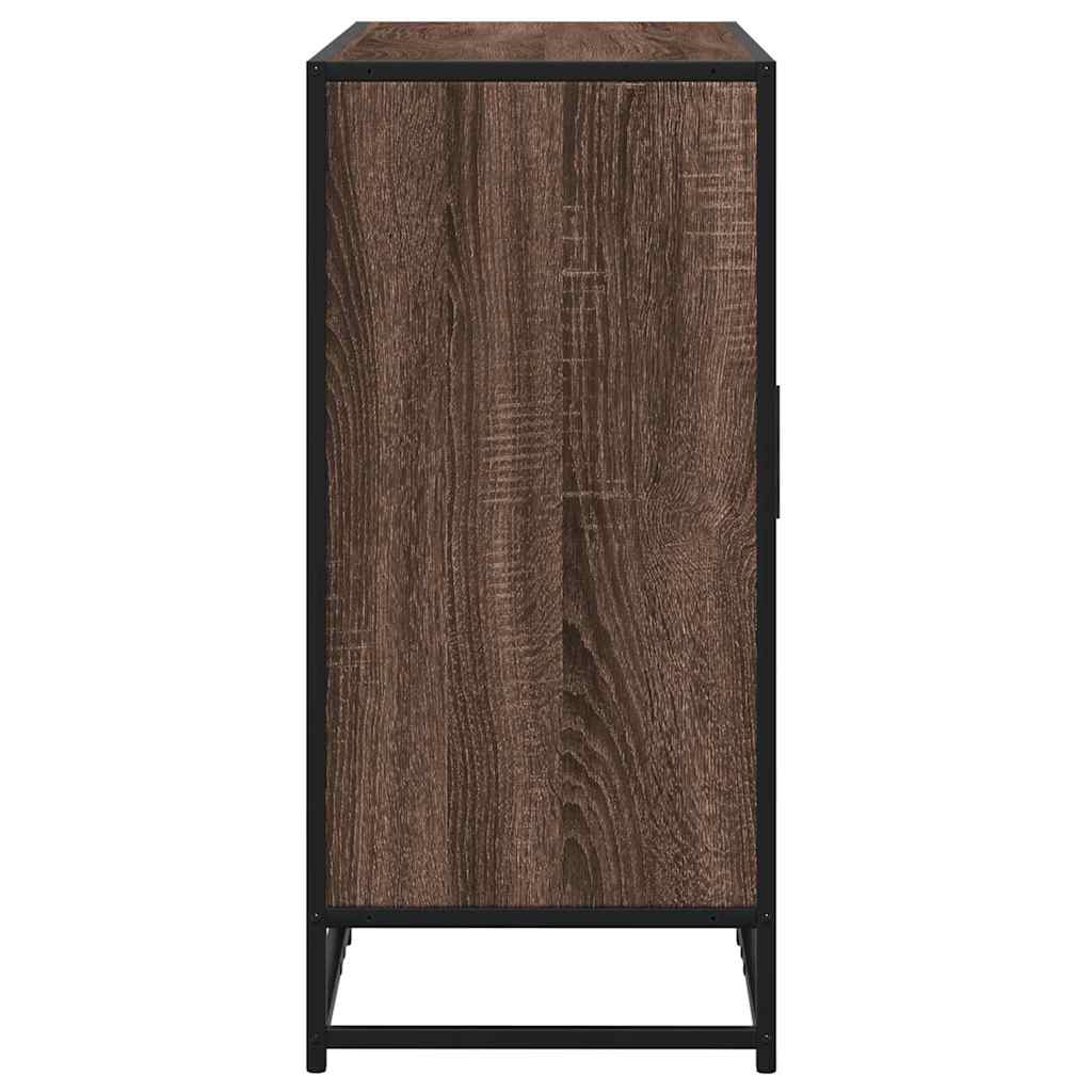 Dulap, stejar maro, 92x35x76 cm, lemn prelucrat
