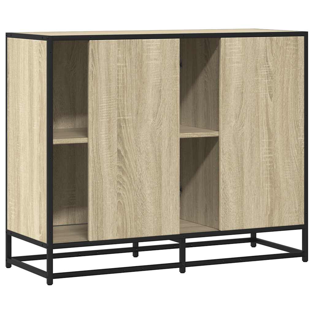 Dulap, stejar sonoma, 92x35x76 cm, lemn prelucrat