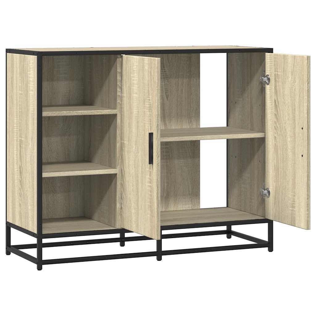 Dulap, stejar sonoma, 92x35x76 cm, lemn prelucrat