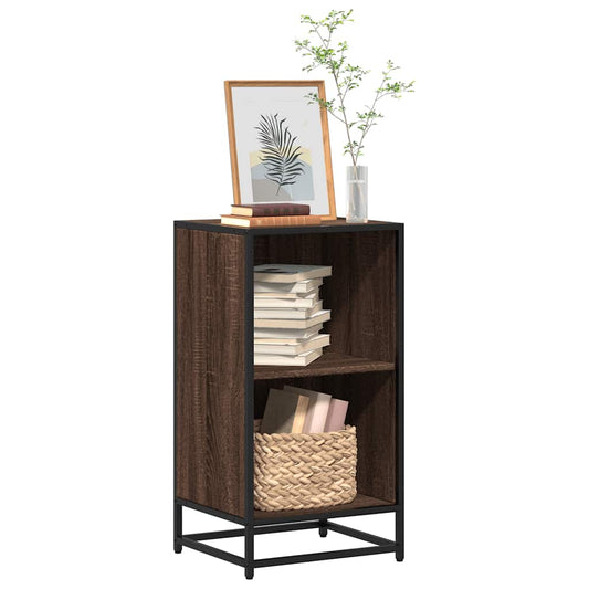 Bibliotecă, stejar maro, 40x35x76 cm, lemn prelucrat