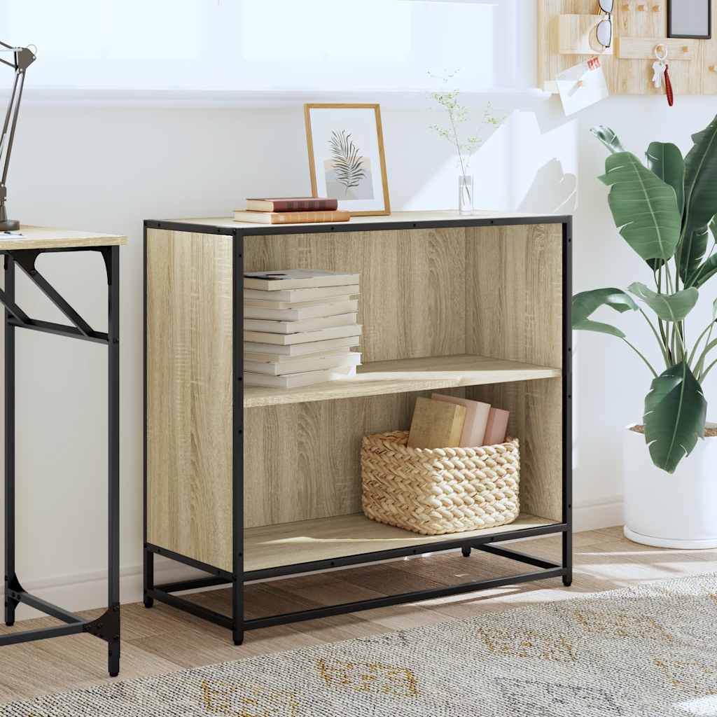 Bibliotecă, stejar sonoma, 80,5x35x76 cm, lemn prelucrat
