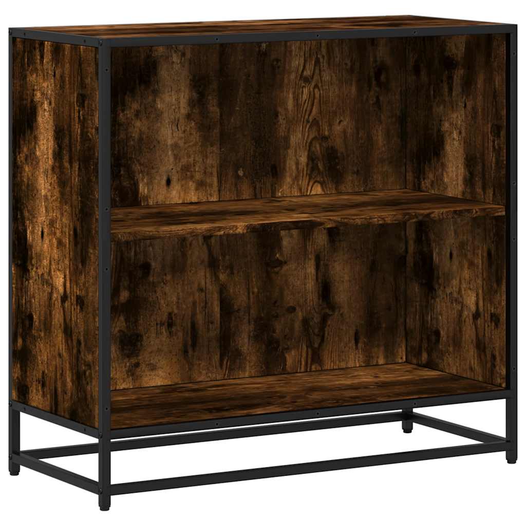 Bibliotecă, stejar fumuriu, 80,5x35x76 cm, lemn prelucrat