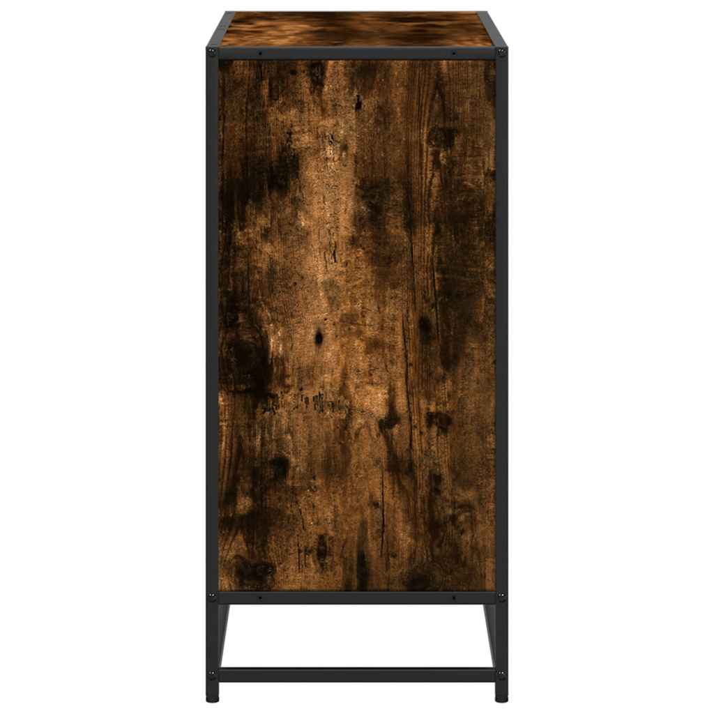 Bibliotecă, stejar fumuriu, 80,5x35x76 cm, lemn prelucrat