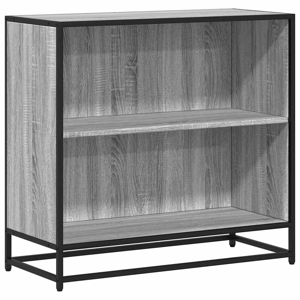 Bibliotecă, gri sonoma, 80,5x35x76 cm, lemn prelucrat