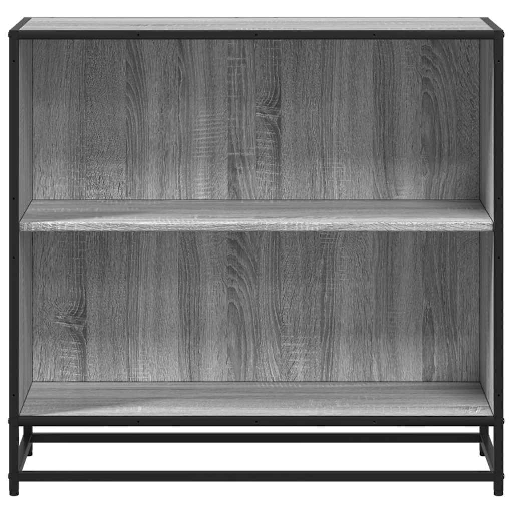 Bibliotecă, gri sonoma, 80,5x35x76 cm, lemn prelucrat
