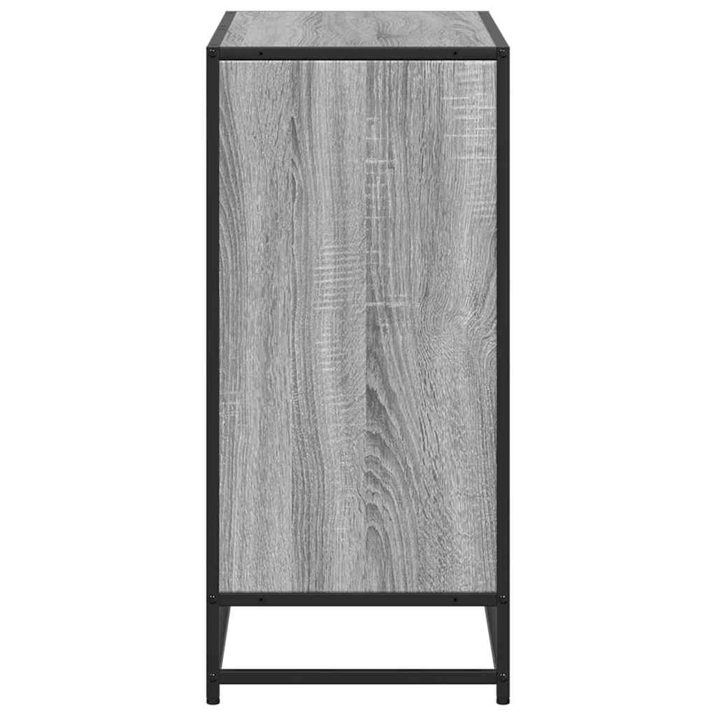 Bibliotecă, gri sonoma, 80,5x35x76 cm, lemn prelucrat