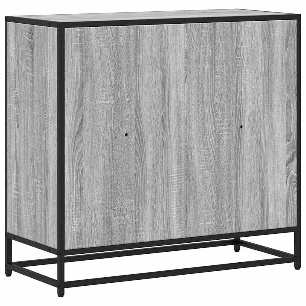 Bibliotecă, gri sonoma, 80,5x35x76 cm, lemn prelucrat