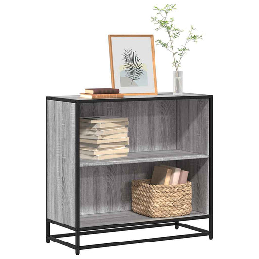Bibliotecă, gri sonoma, 80,5x35x76 cm, lemn prelucrat