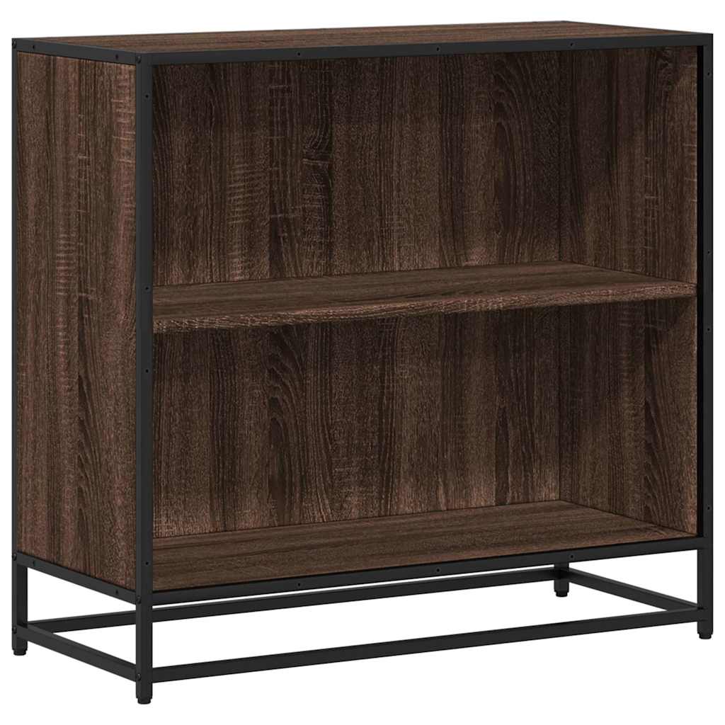 Bibliotecă, stejar maro, 80,5x35x76 cm, lemn prelucrat