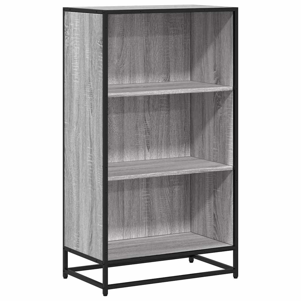 Bibliotecă, gri sonoma, 60x35x107,5 cm, lemn prelucrat
