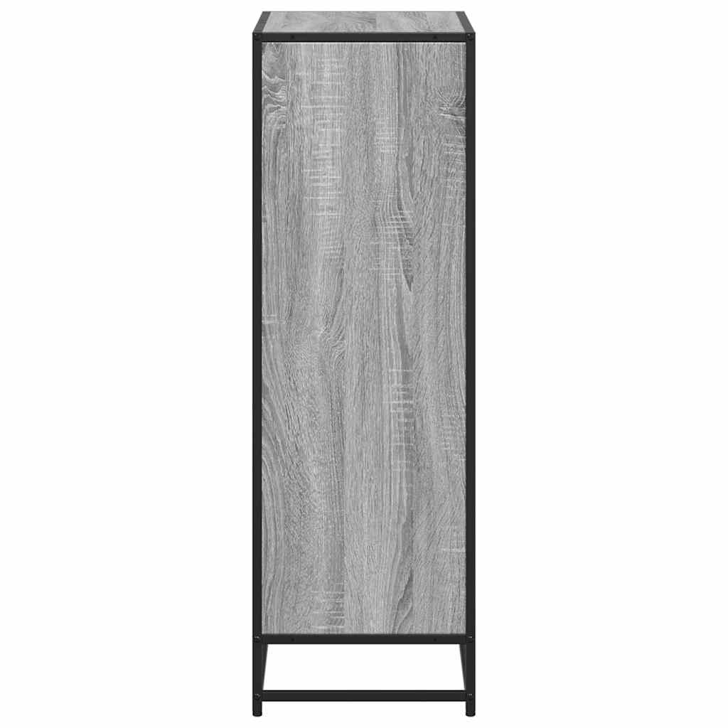 Bibliotecă, gri sonoma, 60x35x107,5 cm, lemn prelucrat