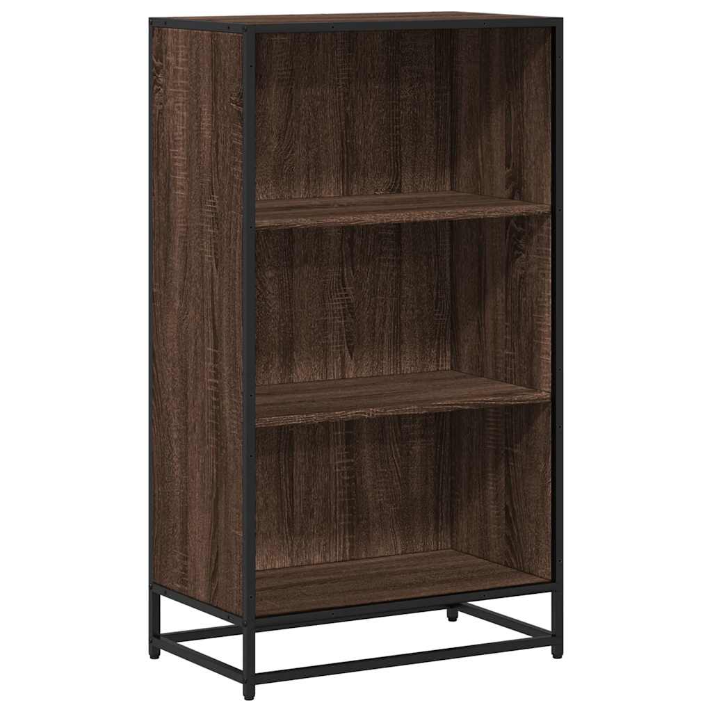 Bibliotecă, stejar maro, 60x35x107,5 cm, lemn prelucrat