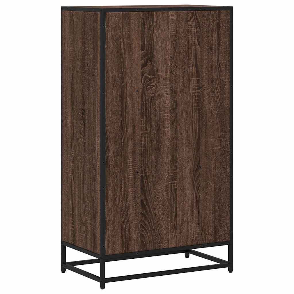Bibliotecă, stejar maro, 60x35x107,5 cm, lemn prelucrat