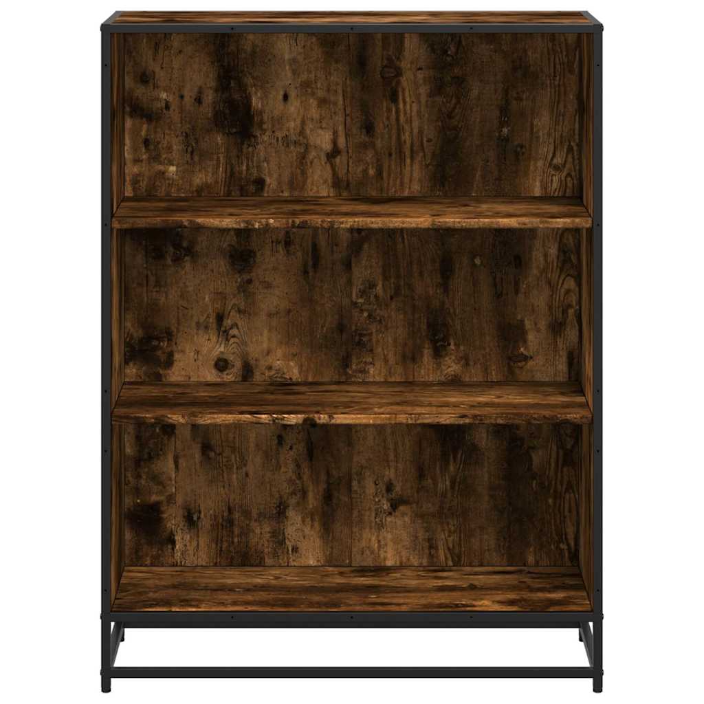 Bibliotecă, stejar fumuriu, 80,5x35x107,5 cm, lemn prelucrat