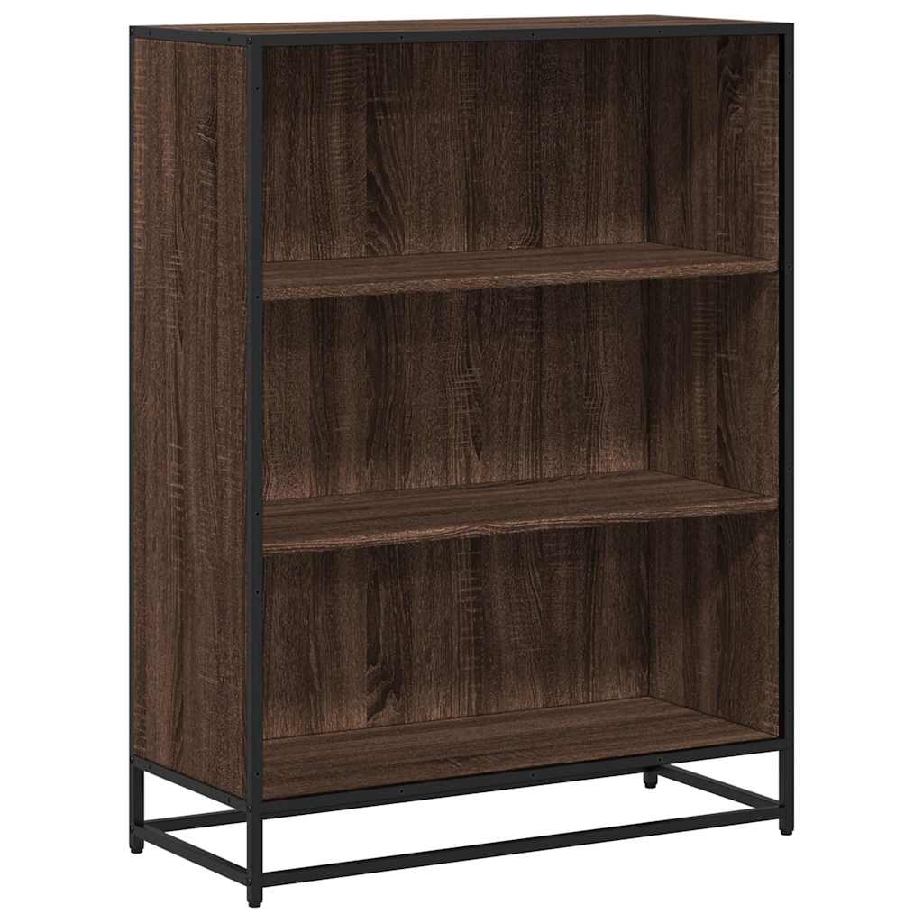 Bibliotecă, stejar maro, 80,5x35x107,5 cm, lemn prelucrat