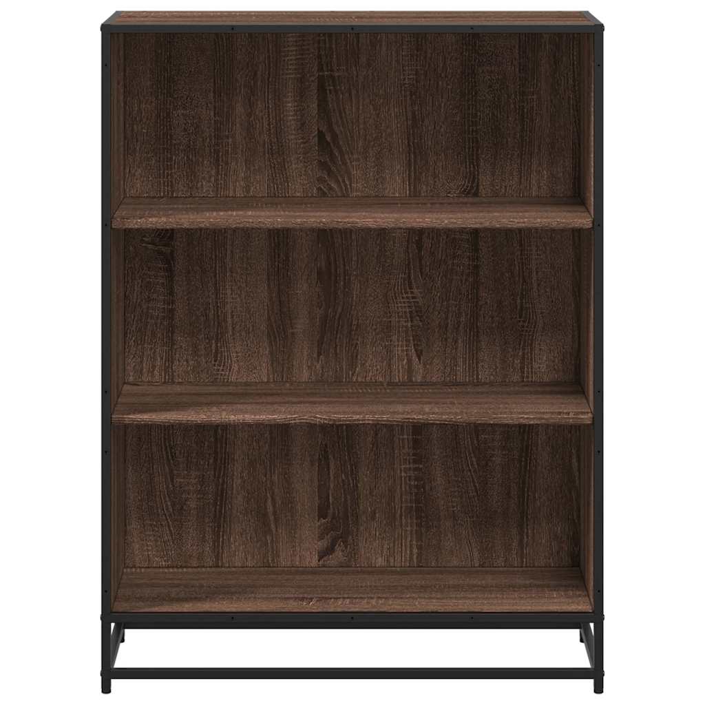 Bibliotecă, stejar maro, 80,5x35x107,5 cm, lemn prelucrat