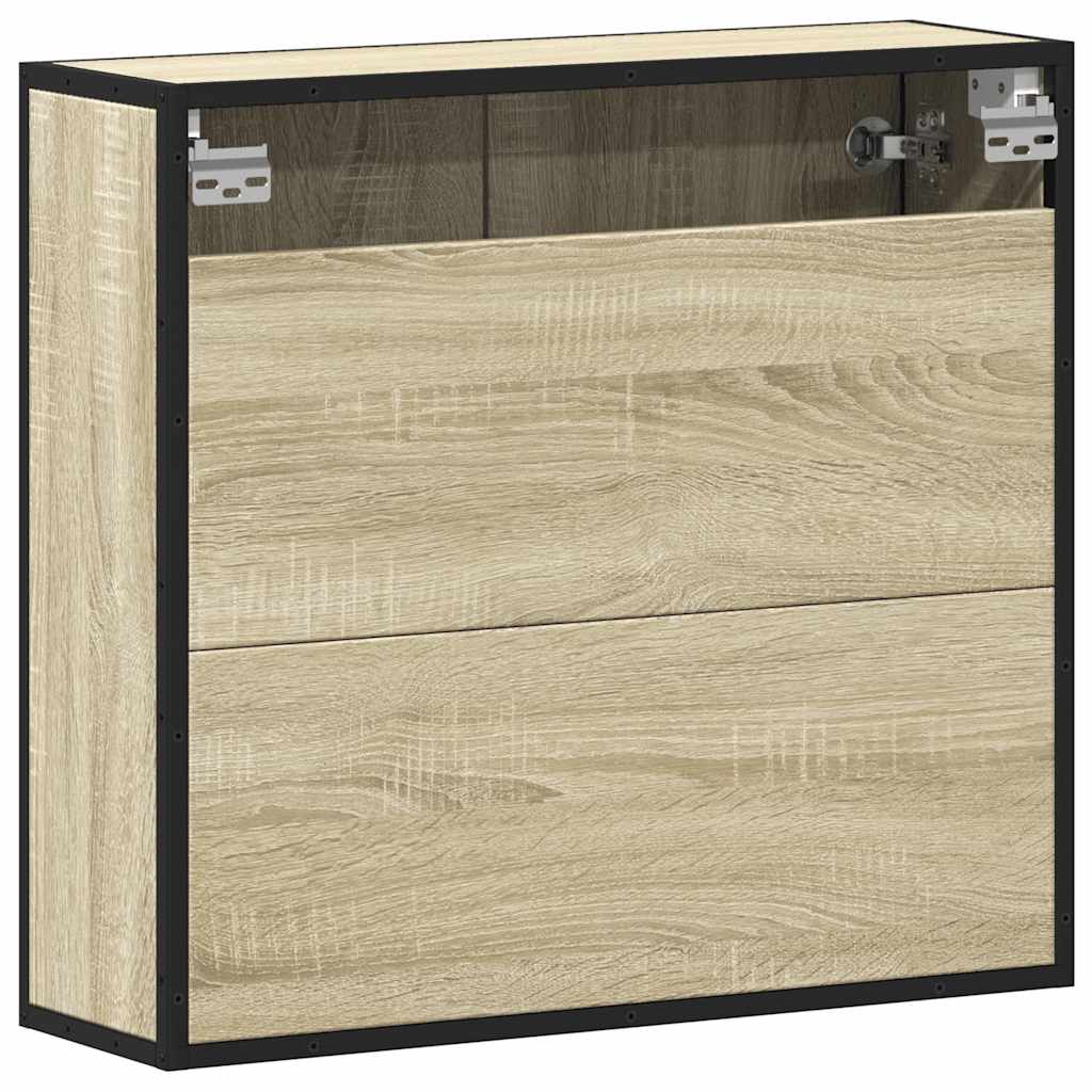 Dulap baie cu oglindă stejar sonoma 65x20x60 cm lemn compozit
