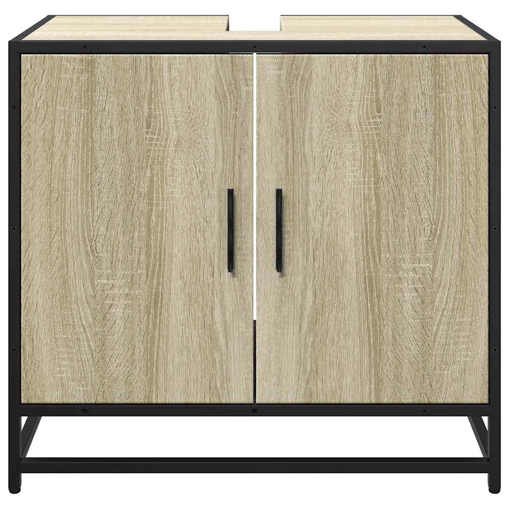 Dulap de chiuvetă baie stejar sonoma 65x33x60 cm lemn prelucrat