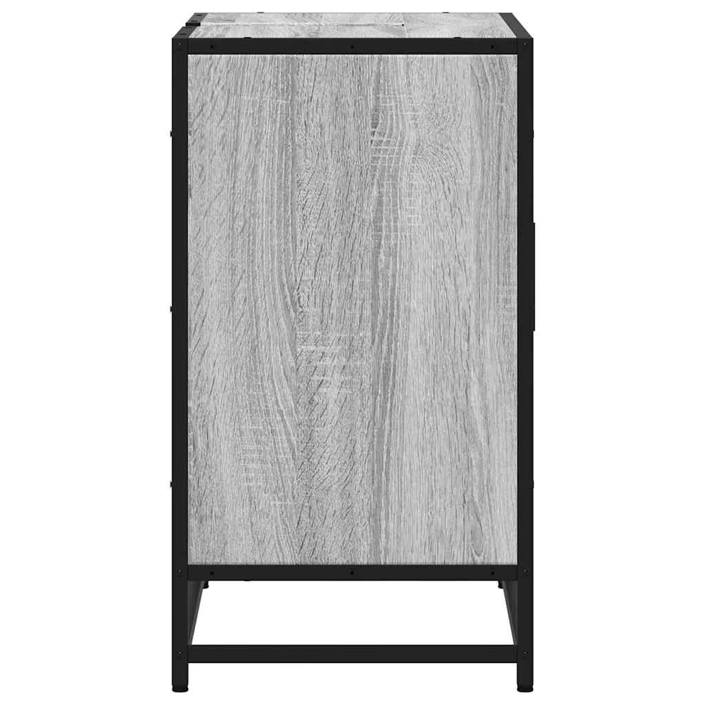 Dulap pentru chiuvetă de baie gri Sonoma 65x33x60 cm lemn