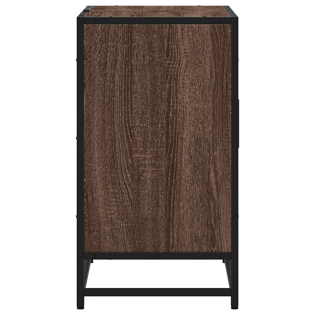 Dulap pentru chiuvetă de baie stejar maro 65x33x60 cm lemn