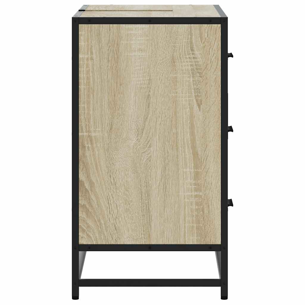Dulap chiuveta de baie, stejar sonoma, 80x33x60cm lemn compozit