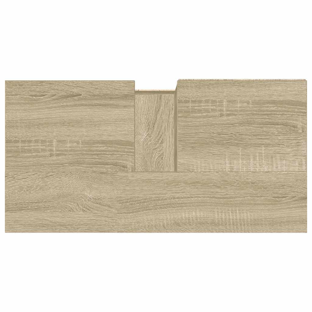 Dulap de baie, stejar sonoma, 65x33x60 cm, lemn prelucrat