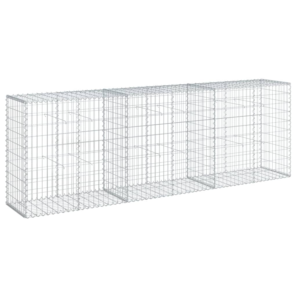 Coș gabion cu capac, 300x50x100 cm, fier galvanizat