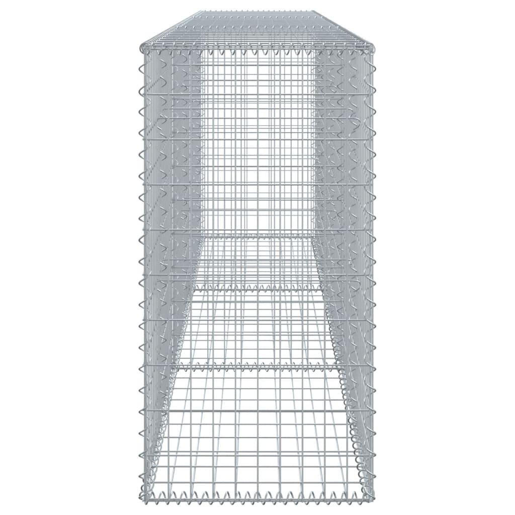 Coș gabion cu capac, 300x50x100 cm, fier galvanizat