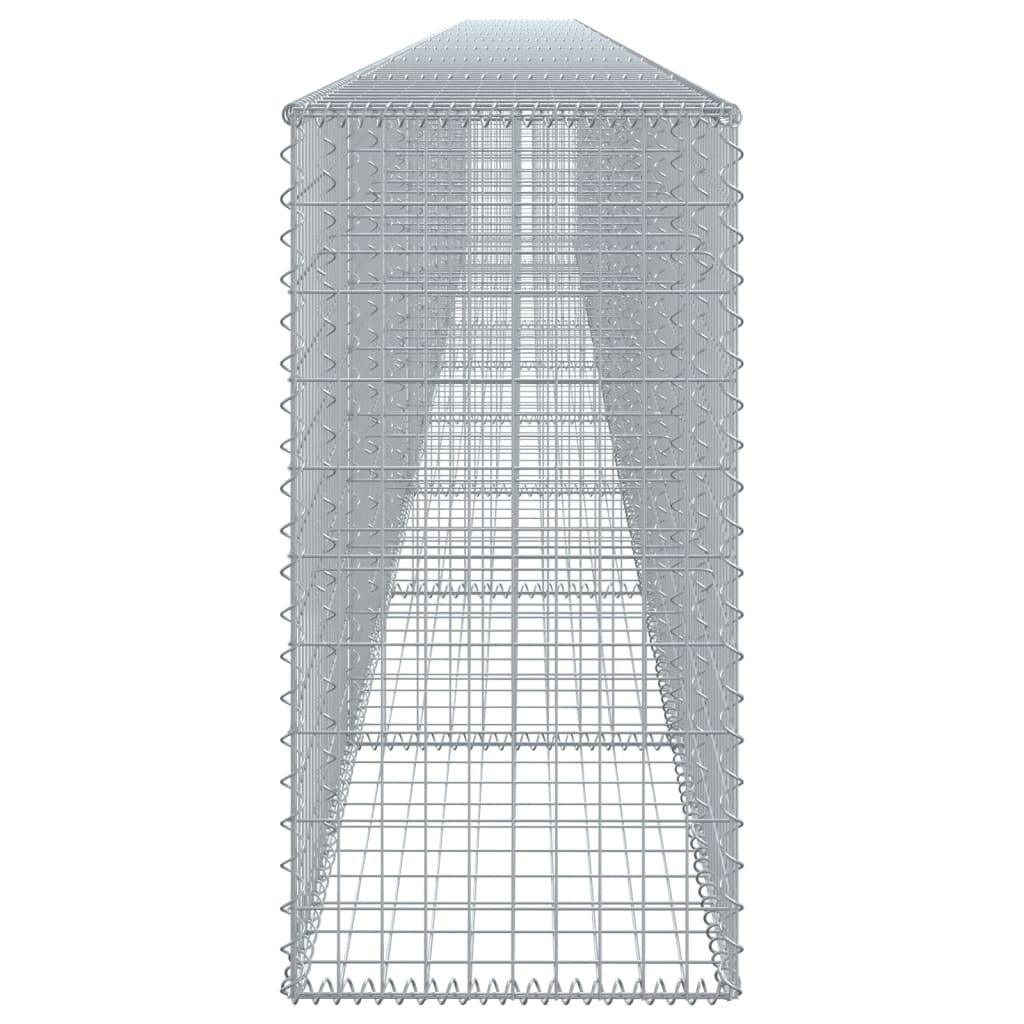 Coș gabion cu capac, 900x50x100 cm, fier galvanizat