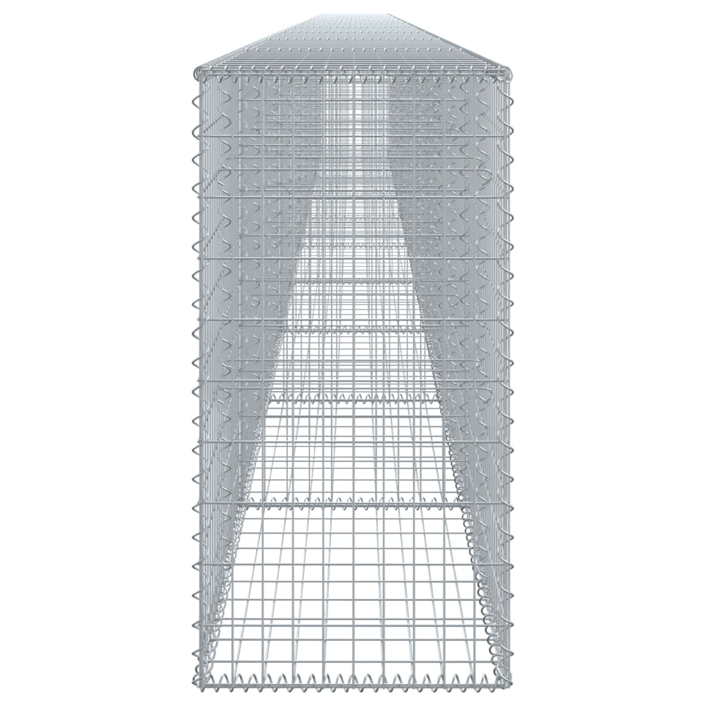 Coș gabion cu capac, 1000x50x100 cm, fier galvanizat