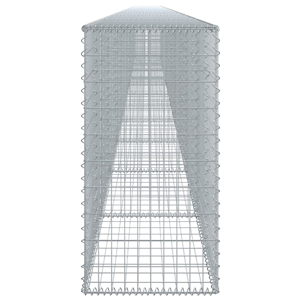 Coș gabion cu capac, 1200x50x100 cm, fier galvanizat