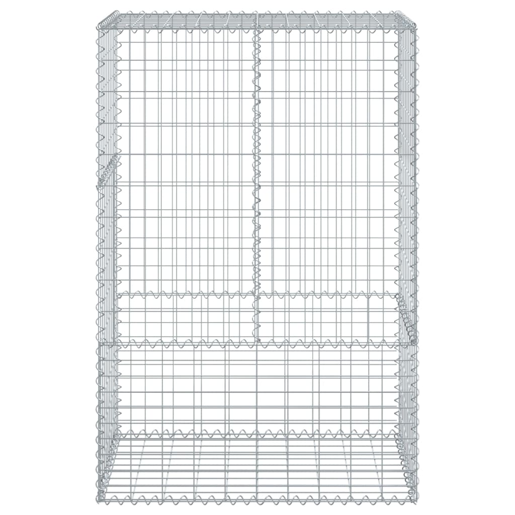 Coș gabion cu capac, 100x50x150 cm, fier galvanizat