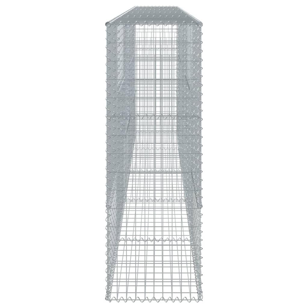 Coș gabion cu capac, 500x50x150 cm, fier galvanizat