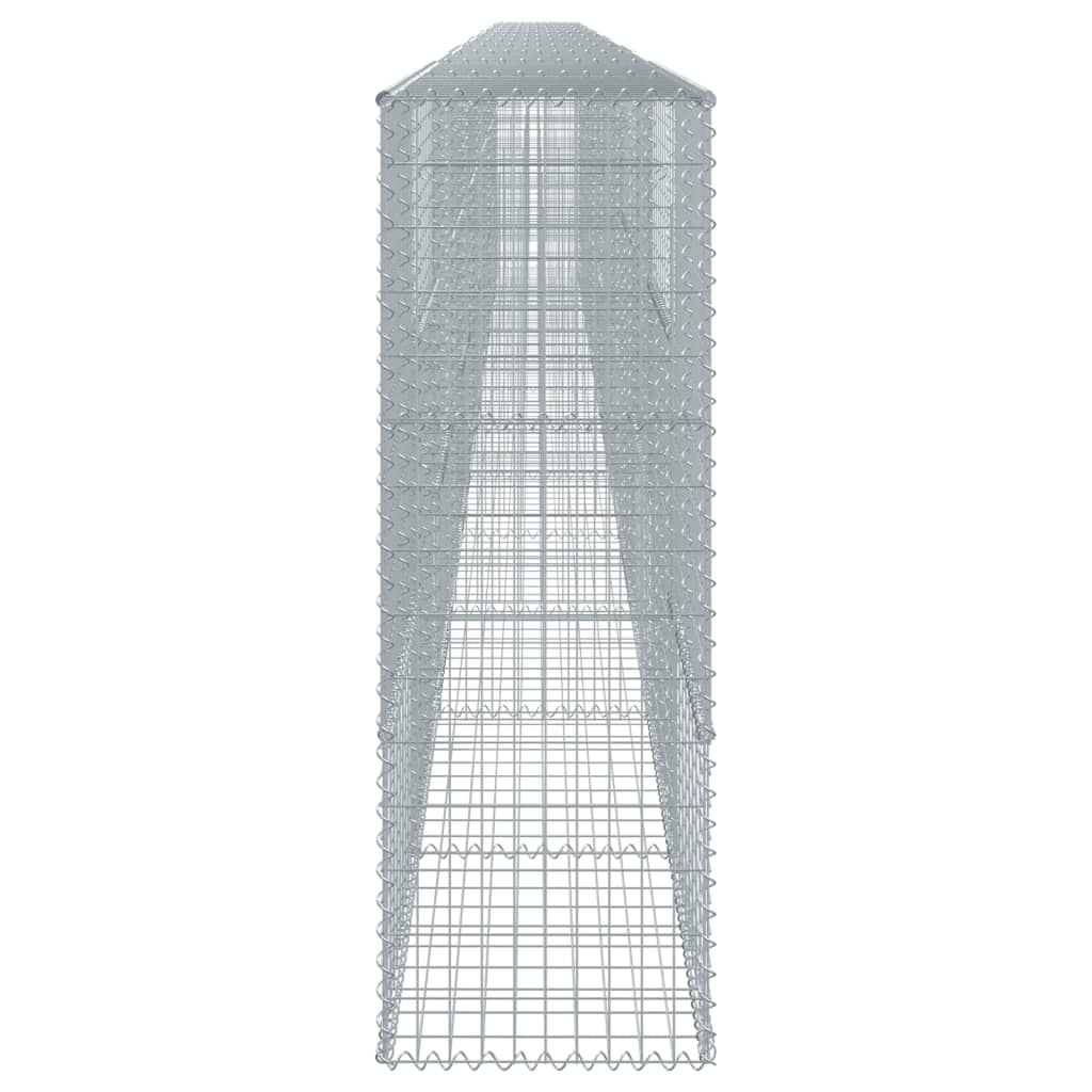 Coș gabion cu capac, 1200x50x150 cm, fier galvanizat