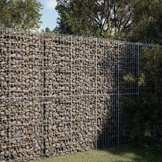 Coș gabion cu capac, 100x50x200 cm, fier galvanizat