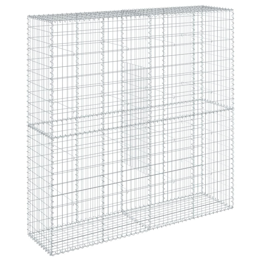 Coș gabion cu capac, 200x50x200 cm, fier galvanizat