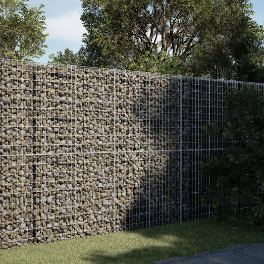 Coș gabion cu capac, 200x50x200 cm, fier galvanizat