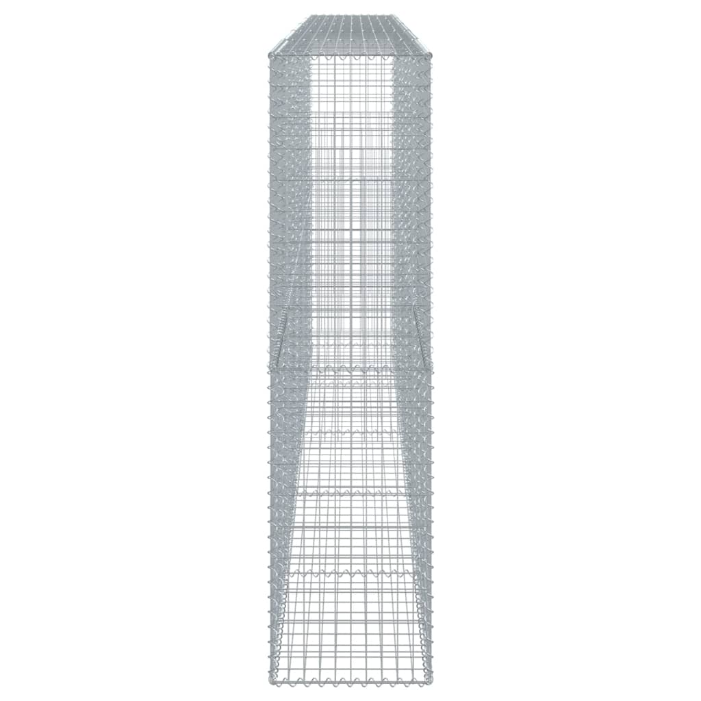 Coș gabion cu capac, 500x50x200 cm, fier galvanizat