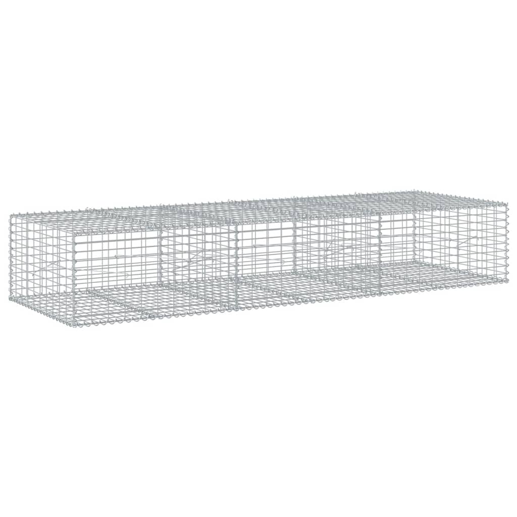 Coș gabion cu capac, 300x100x50 cm, fier galvanizat