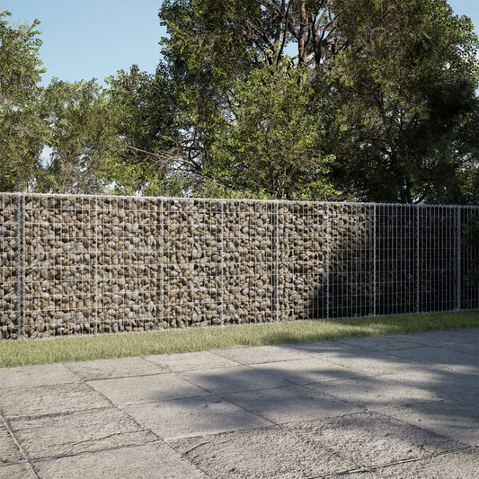 Coș gabion cu capac, 400x100x100 cm, fier galvanizat