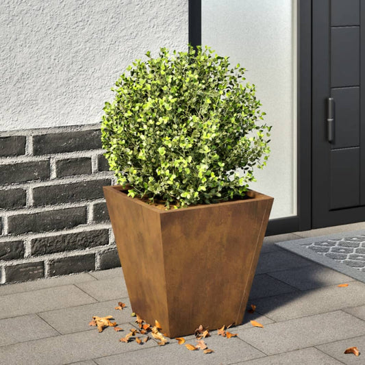 Jardinier de grădină 30x30x30 cm Oțel rezistent la intemperii