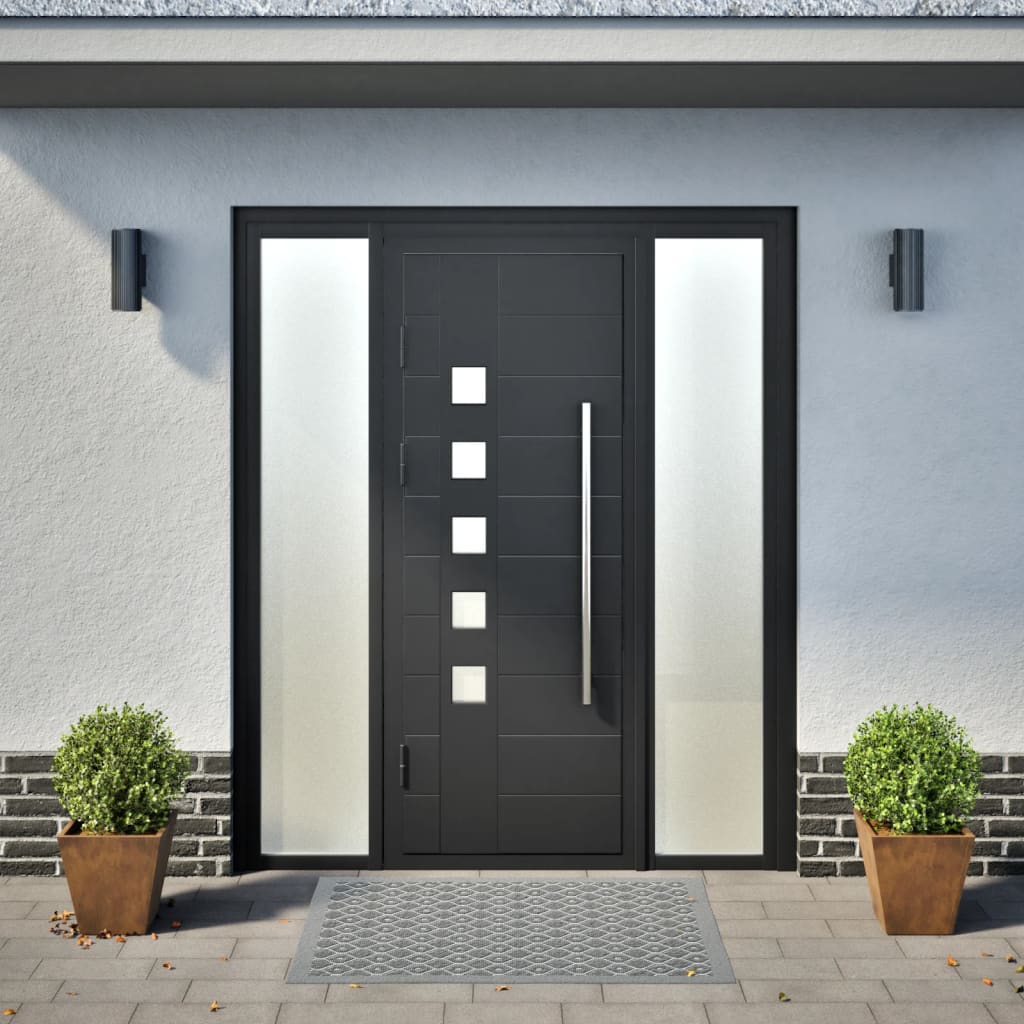 Jardiniere de grădină 2 buc 30x30x30 cm Oțel pentru intemperii