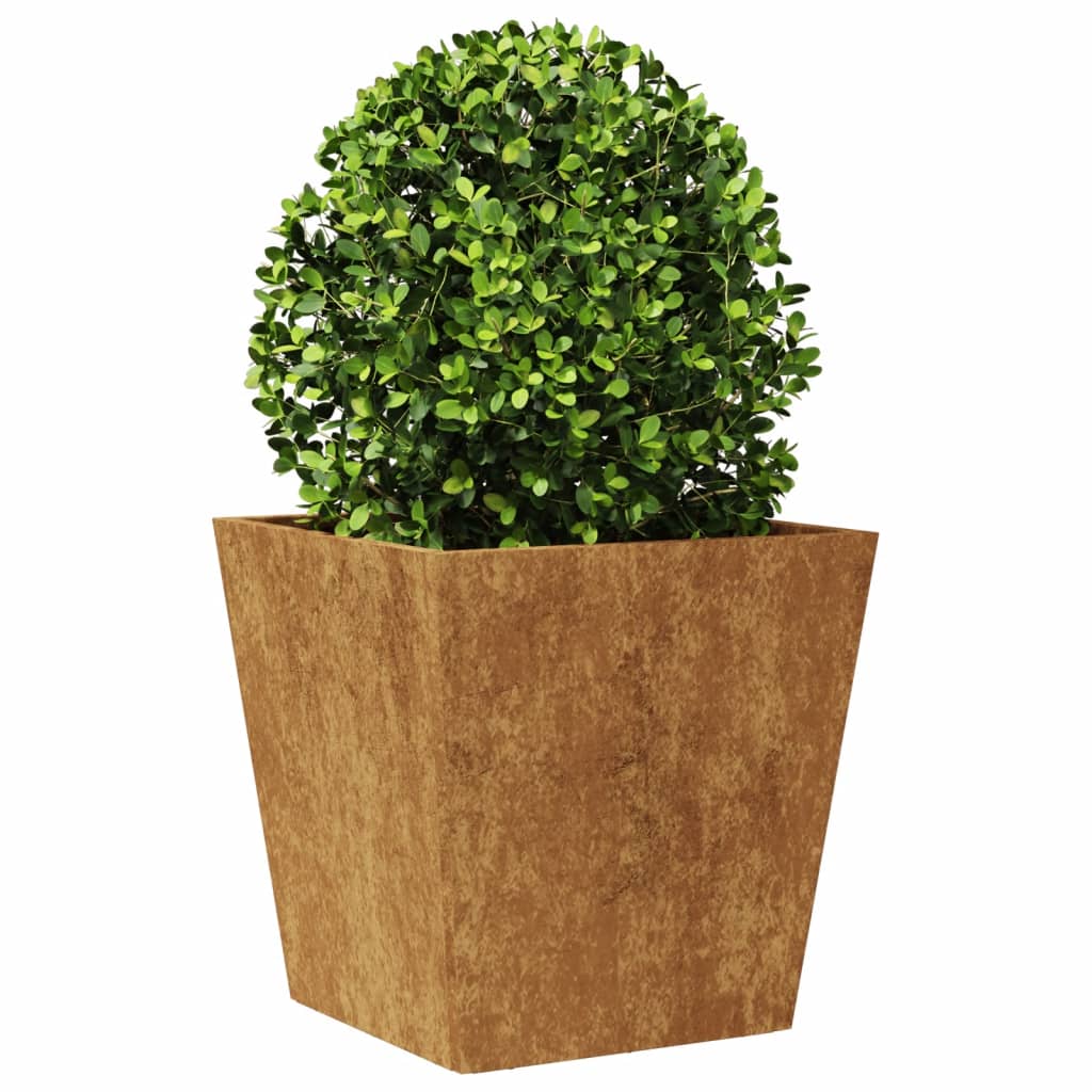 Jardinier de grădină 40x40x40 cm Oțel pentru intemperii