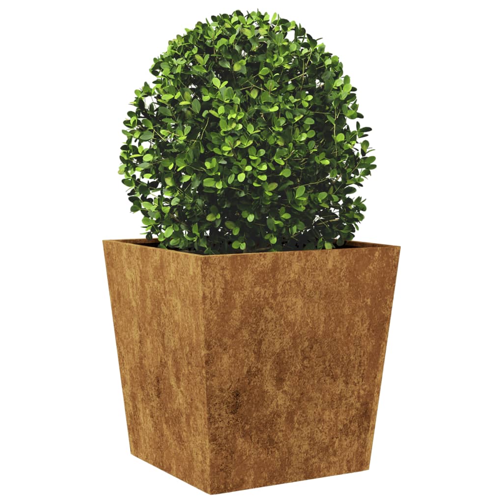 Jardinier de grădină 50x50x50 cm Oțel pentru intemperii