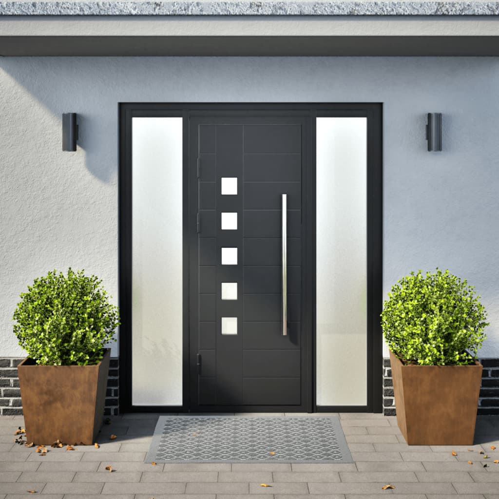 Jardiniere de grădină 2 buc 50x50x50 cm Oțel pentru intemperii