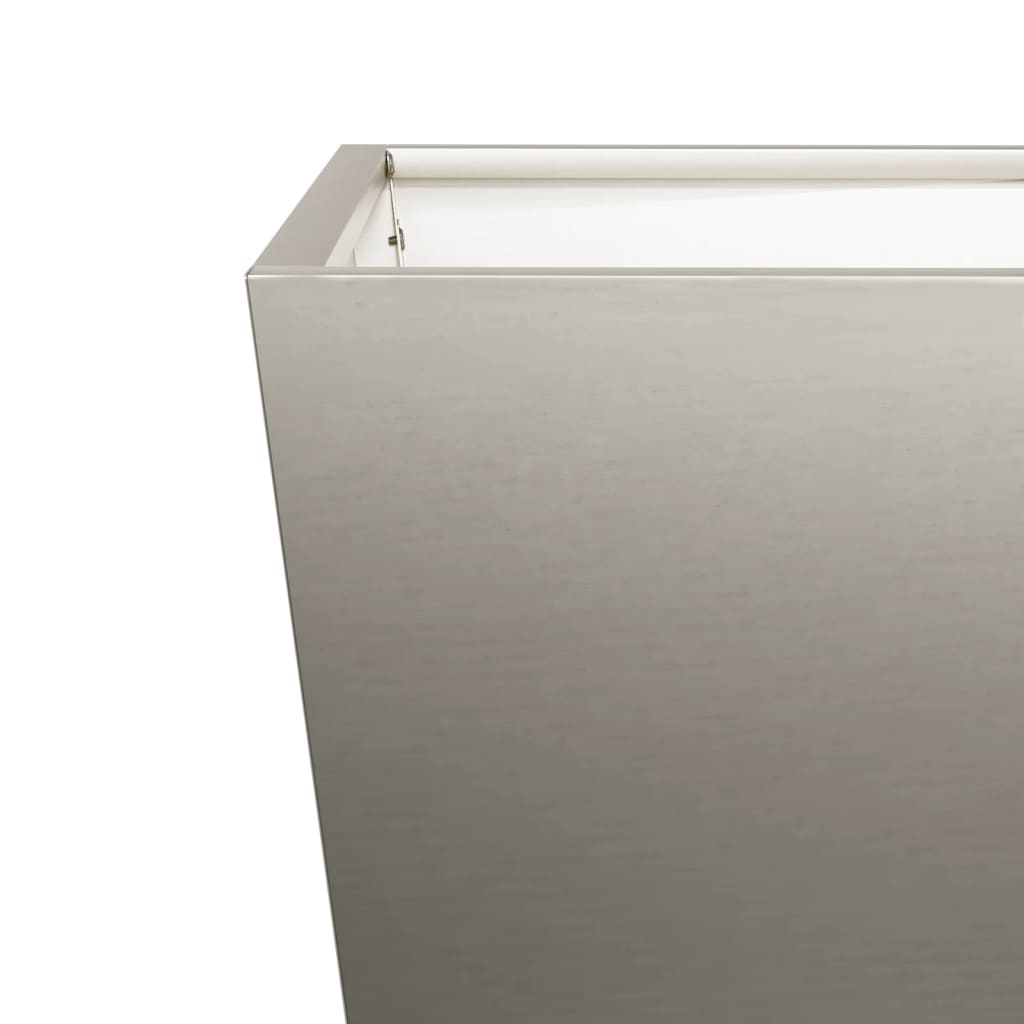 Jardiniere de grădină 2 buc 50x50x50 cm Oțel pentru intemperii