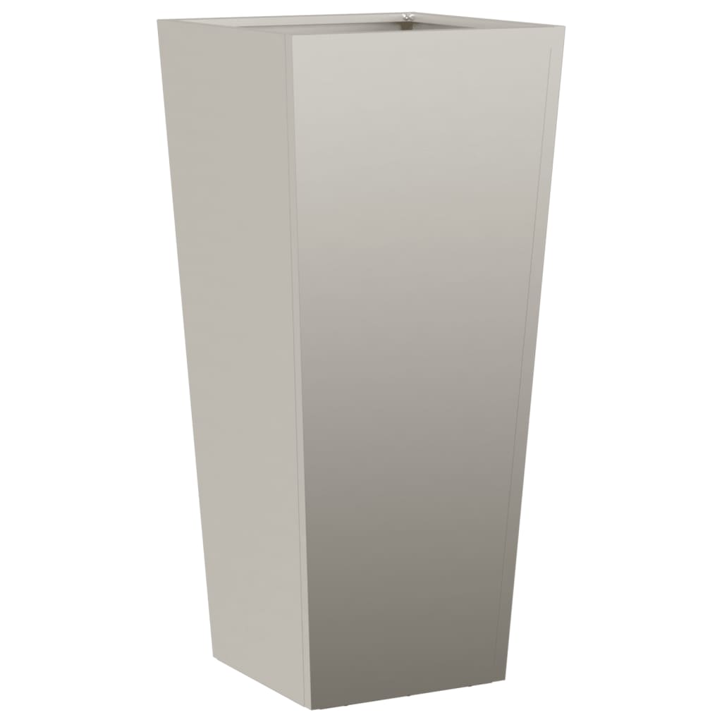 Jardiniere de grădină 2 buc 35x35x75 cm Oțel pentru intemperii