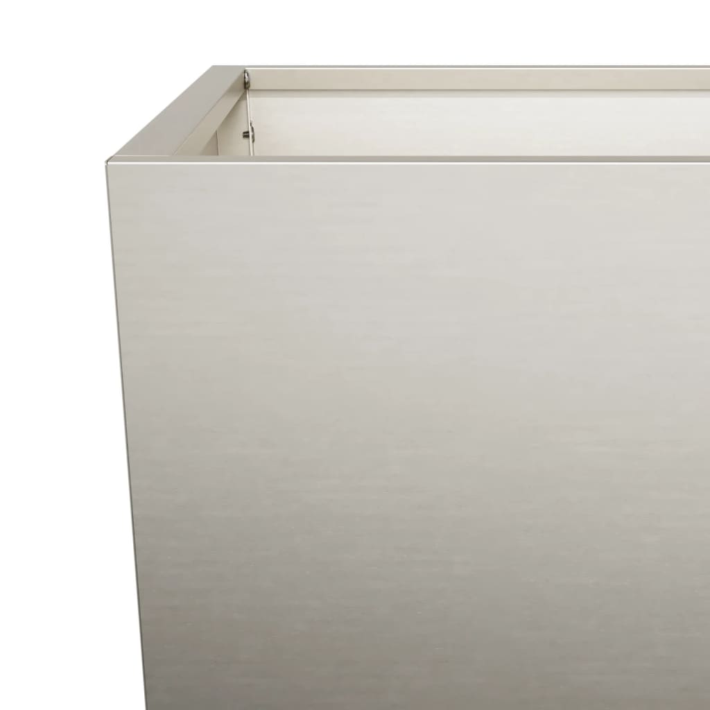 Jardiniere de grădină 2 buc 35x35x75 cm Oțel pentru intemperii