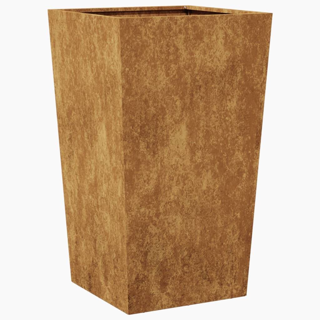 Jardinier de grădină 45x45x75 cm Oțel pentru intemperii